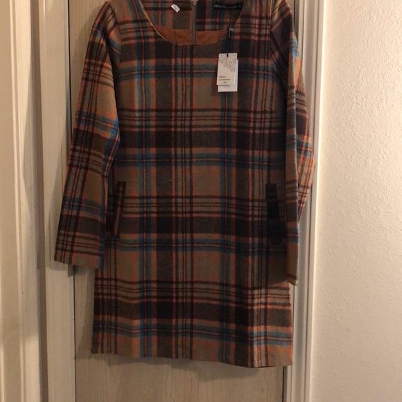 SOLD !!! ZR & ZR Wool Mini Plaid Dress - Picture 6 of 6